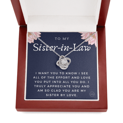Sister-in-Law Gifts | Husband's Sister, Wife's Sister, Christmas Gift for Sister in Law, Birthday, Wedding, Future Sister Necklace 1103gKA