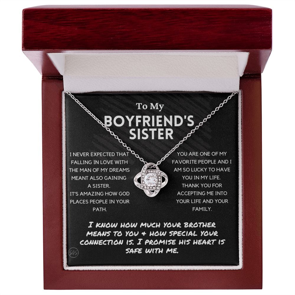 Boyfriend's Sister Gift | To My Boyfriend's Sister Necklace, Gifts for Boyfriend's Sister, For Boyfriends Sister Christmas Gift, Birthday 03