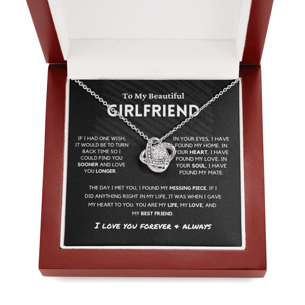 Soulmate - Missing Piece - Eternal Hope Necklace | Romantic Gift for Wife, Fiancé, Girlfriend, Valentine's Day Present 0201dK