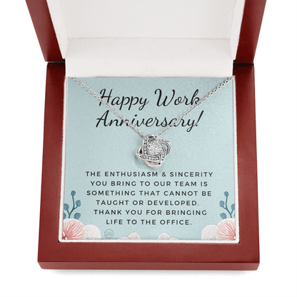 Work Anniversary Gift - Employee Appreciation from Boss - Thank You For Bringing Life to the Office