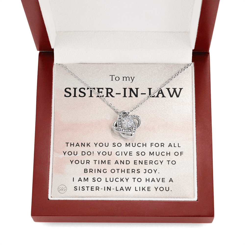 Sister-in-Law Gifts | Husband's Sister, Wife's Sister, Christmas Gift for Sister in Law, Birthday, Wedding, Future Sister Necklace 1103fKA