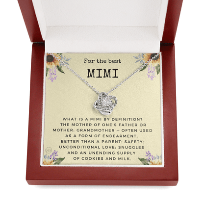 Gift for Mimi | Grandmother Nickname, Grandma, Mother's Day Necklace, Birthday, Get Well, Missing You, Mimi Definition, Christmas, From Family Grandkids  Granddaughter Grandson 1118dK