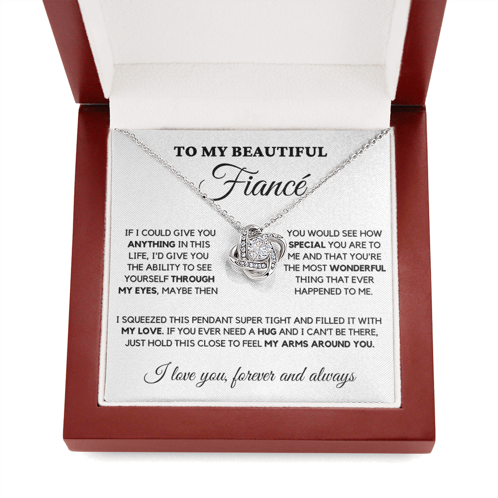 Fiance - Always Here - Necklace | Gift for Fiance, Annviersary Gift, Valentine's Day Present 04c Necklace Love Knot