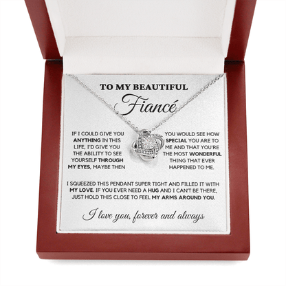 Fiance - Always Here - Necklace | Gift for Fiance, Annviersary Gift, Valentine's Day Present 04c Necklace Love Knot