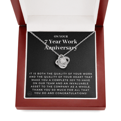 7 Year Job Anniversary Gift | Thank You Gift from Boss, Employee Work Appreciation, Co-Worker, Congrats, Years of Service AN07K