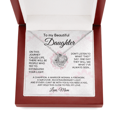Gift for Daughter From Mom | My Beautiful Girl, Birthday, Graduation, Christmas Present, From Mother, Stepmom, Gift for Teen Girl, Adult Daughter, Adult Baptism, Confirmation, Mother's Day 1118-11K