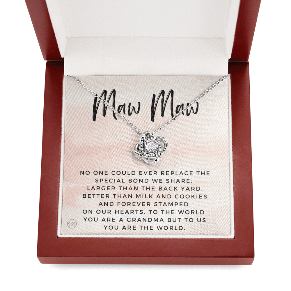 Gift for Maw Maw | Grandmother Nickname, Grandma, Mother's Day Necklace, Birthday, Get Well, Missing You, Maw Maw Definition, Christmas, From Family Grandkids  Granddaughter Grandson 1118aK