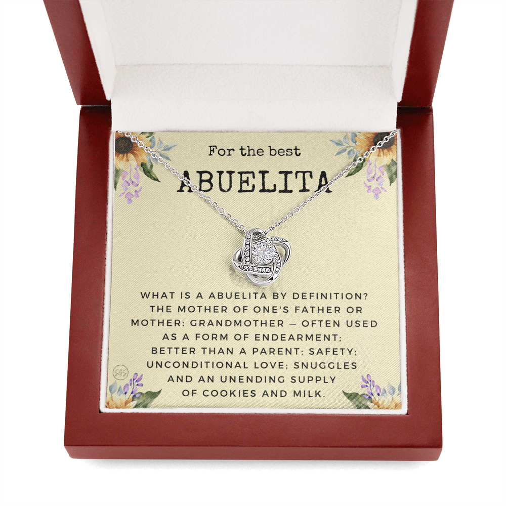 Gift for Abuelita | Grandmother Nickname, Grandma, Mother's Day Necklace, Birthday, Get Well, Missing You, Spanish, Christmas, From Family Grandkids  Granddaughter Grandson 1118dK