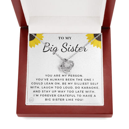 Big Sister Gift| Necklace for Older Sister, Christmas Idea, Birthday Present from Younger Sister, Best Big Sis, Heartfelt & Cute 1111dKA