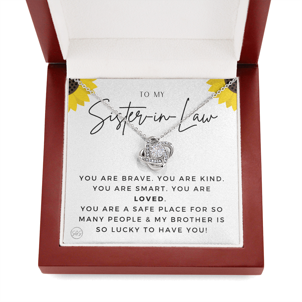 Sister-in-Law Gifts | Husband's Sister, Wife's Sister, Christmas Gift for Sister in Law, Birthday, Wedding, Future Sister Necklace 1103hKA