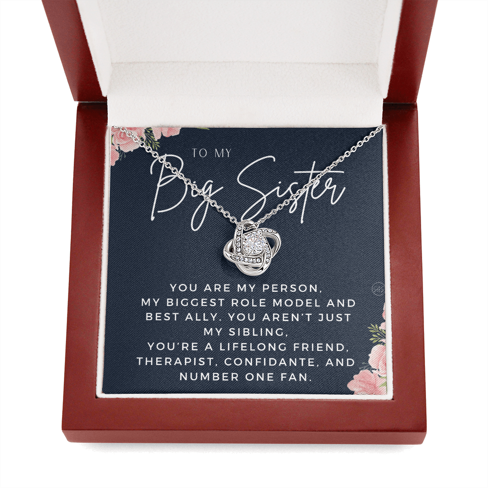 Big Sister Gift| Necklace for Older Sister, Christmas Idea, Birthday Present from Younger Sister, Best Big Sis, Heartfelt & Cute 1111bKA