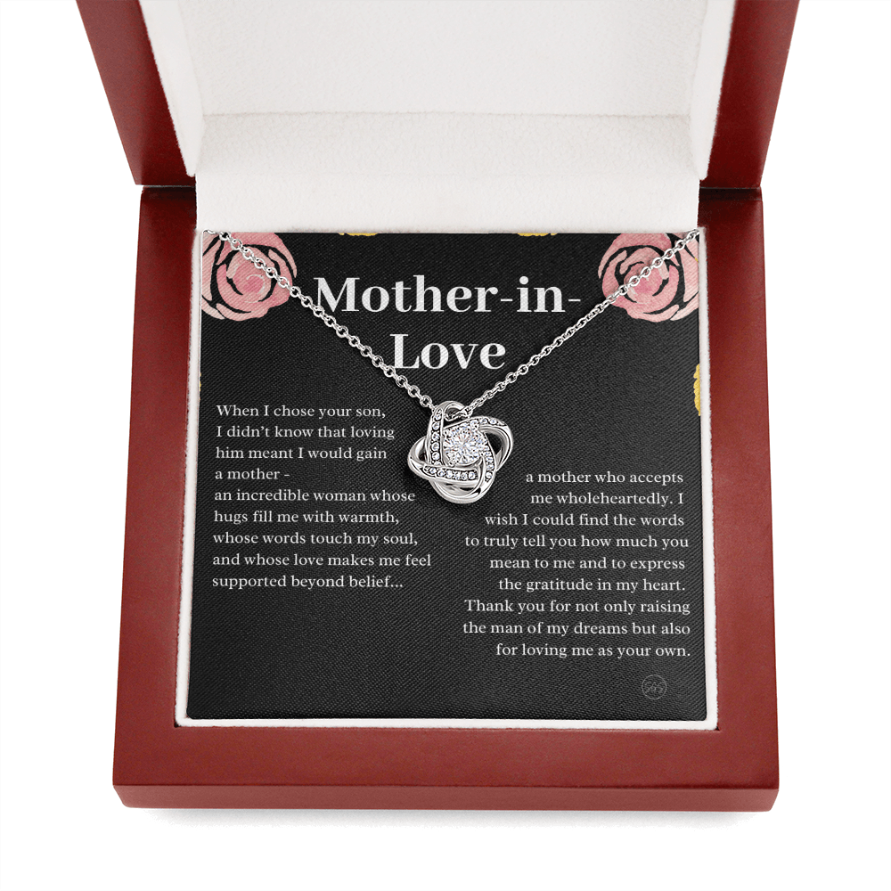 Personalized Knot Necklace for Your Mother-in-law | Mother's Day Gift, From Daughter-in-Law, Mother in Love MIL9k