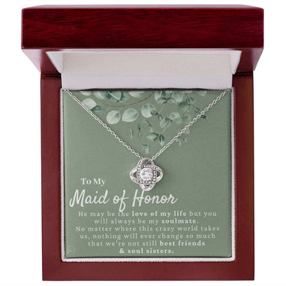 Maid of Honor Gift From Bride | Maid of Honor Necklace, Maid of Honor Proposal, Wedding Party Thank You Gift, Bridal Party Shower Gifts 7