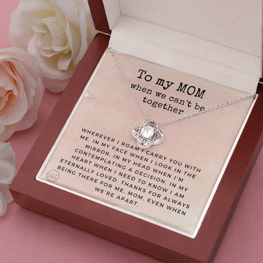Long Distance Mom Gift | Stuff Gina Says, Mother & Daughter Necklace, Moving Out of State, Christmas Birthday, I Miss You Mama, Going Away, Family LDR 0921dK