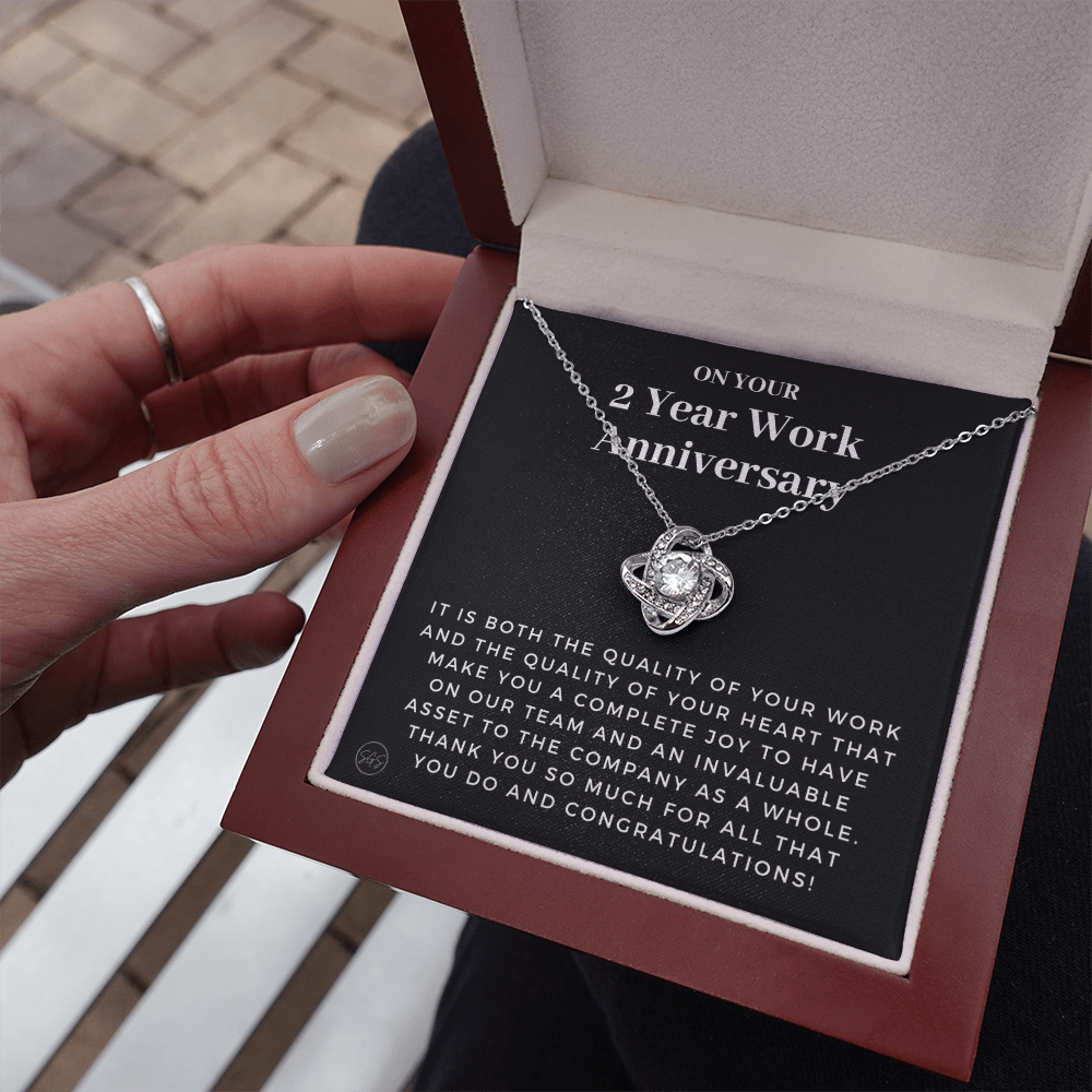 2 Year Job Anniversary Gift | Thank You Gift from Boss, Employee Work Appreciation, Co-Worker, Congrats, Years of Service AN02K