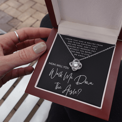 Mom, Will You Walk Me Down the Aisle? Give Me Away Proposal, Mother of the Bride Gift, I Can't Say I Do Without You From Daughter 0316c