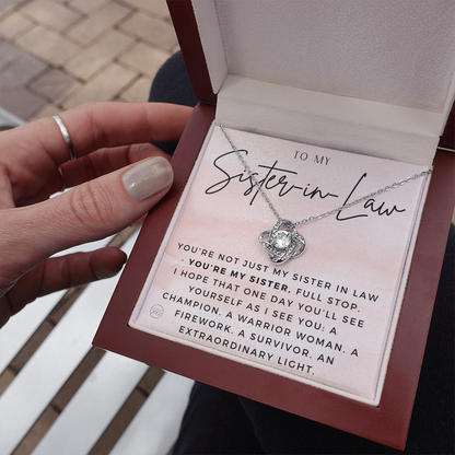 Sister-in-Law Gifts | Husband's Sister, Wife's Sister, Christmas Gift for Sister in Law, Birthday, Wedding, Future Sister Necklace 1103aKA