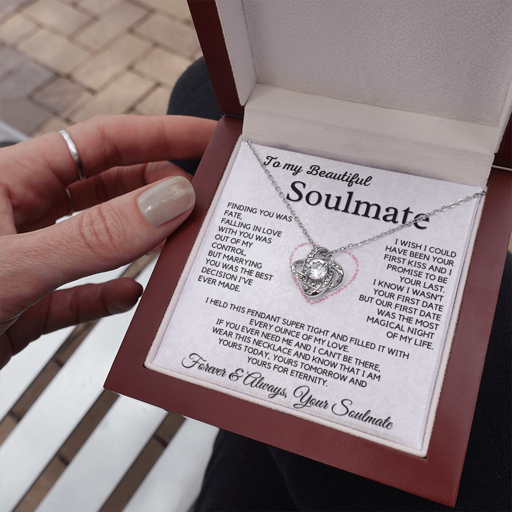 Romantic Gift for Soulmate - Yours for Eternity, Forever and Always, Love Knot