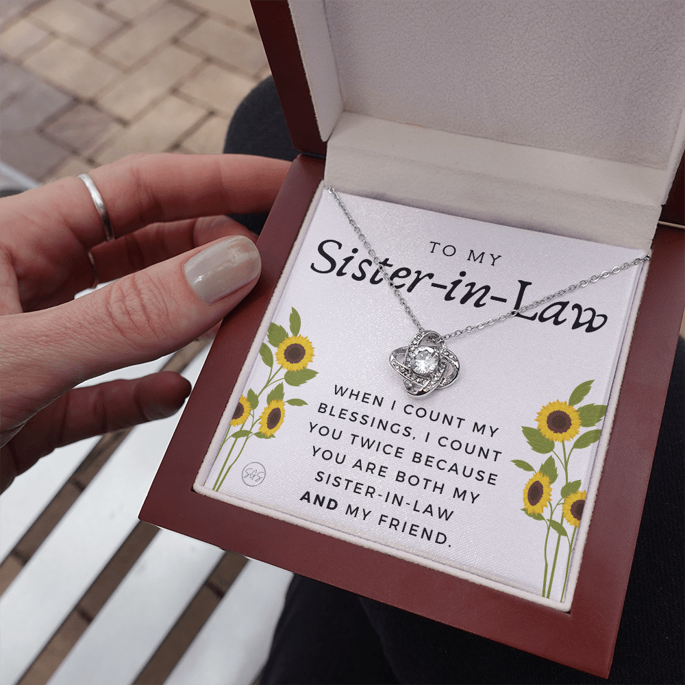 Sister-in-Law Gifts | Husband's Sister, Wife's Sister, Christmas Gift for Sister in Law, Birthday, Wedding, Future Sister Necklace 1103dKA