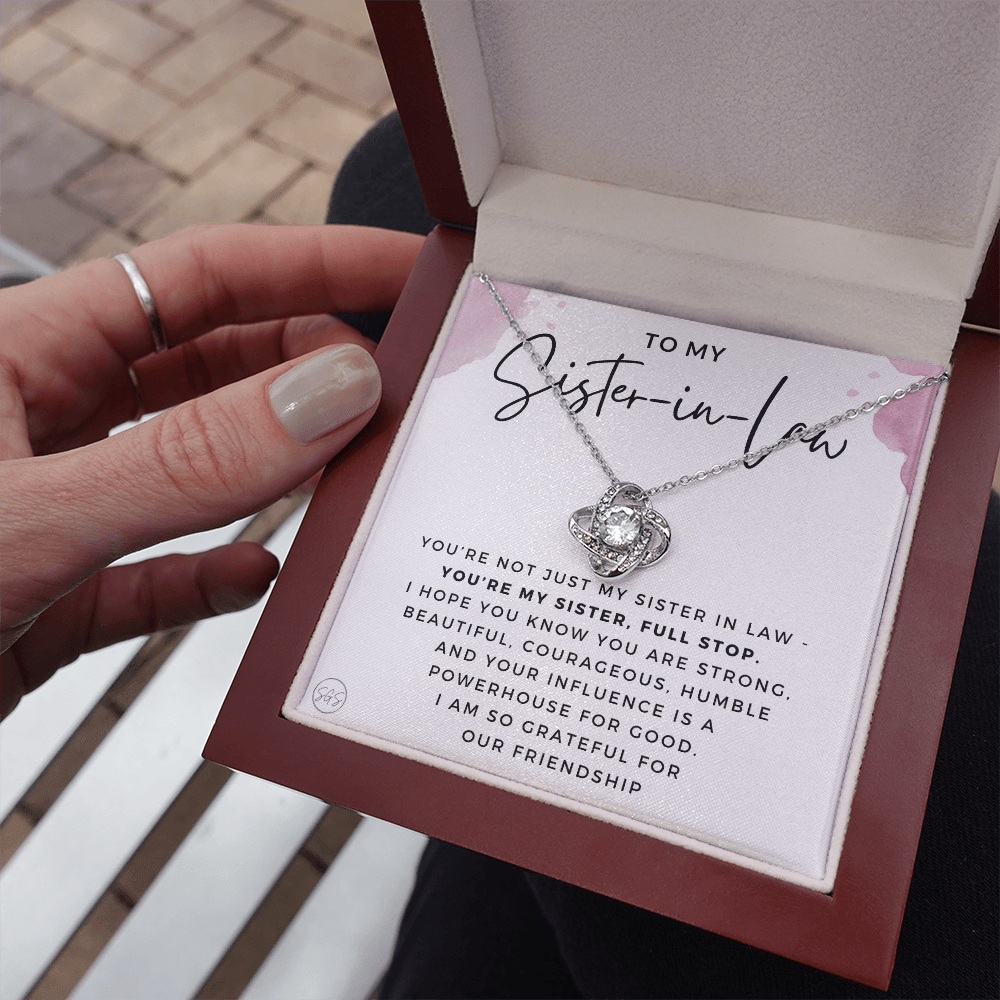 Sister-in-Law Gifts | Husband's Sister, Wife's Sister, Christmas Gift for Sister in Law, Birthday, Wedding, Future Sister Necklace 1103bKA