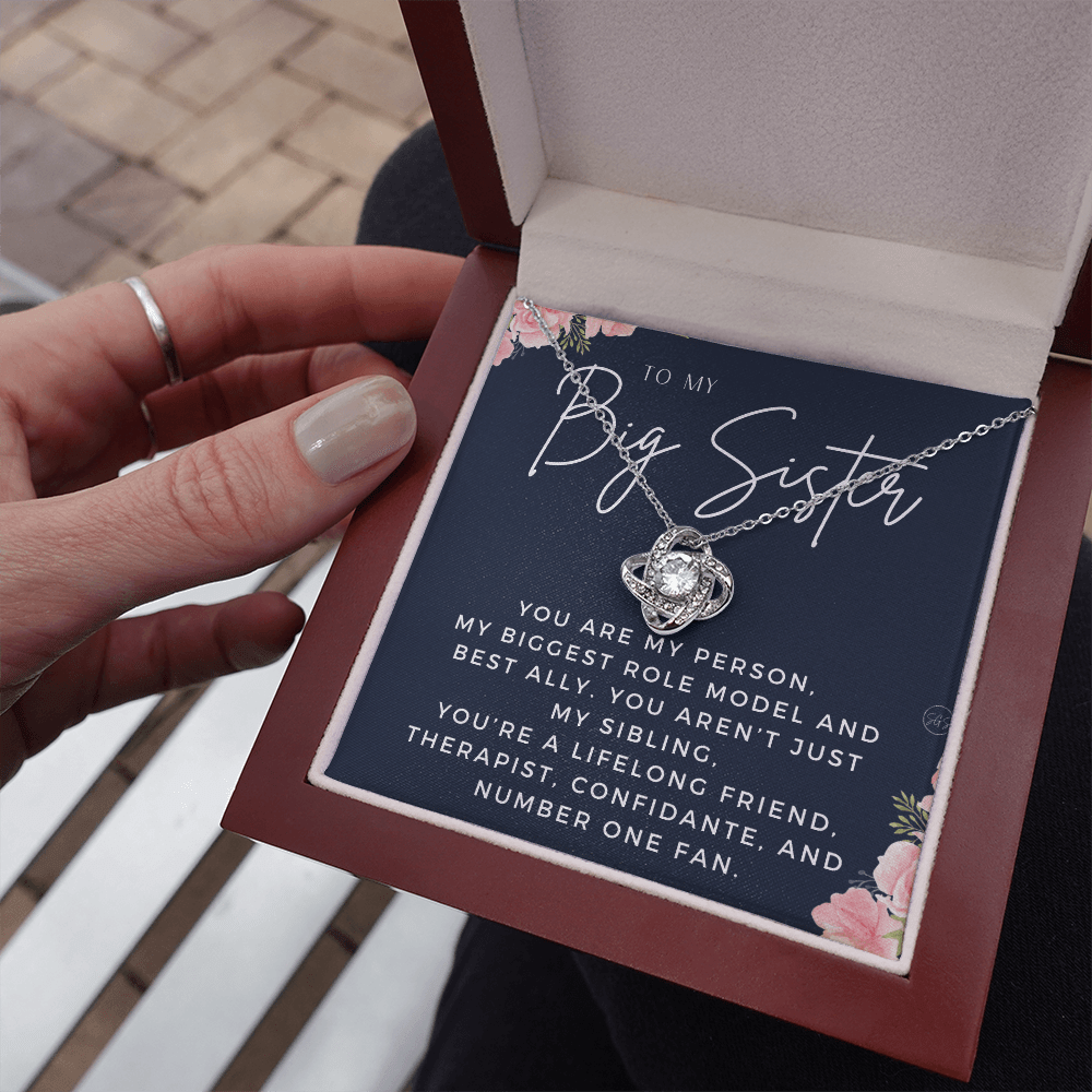 Big Sister Gift| Necklace for Older Sister, Christmas Idea, Birthday Present from Younger Sister, Best Big Sis, Heartfelt & Cute 1111bKA
