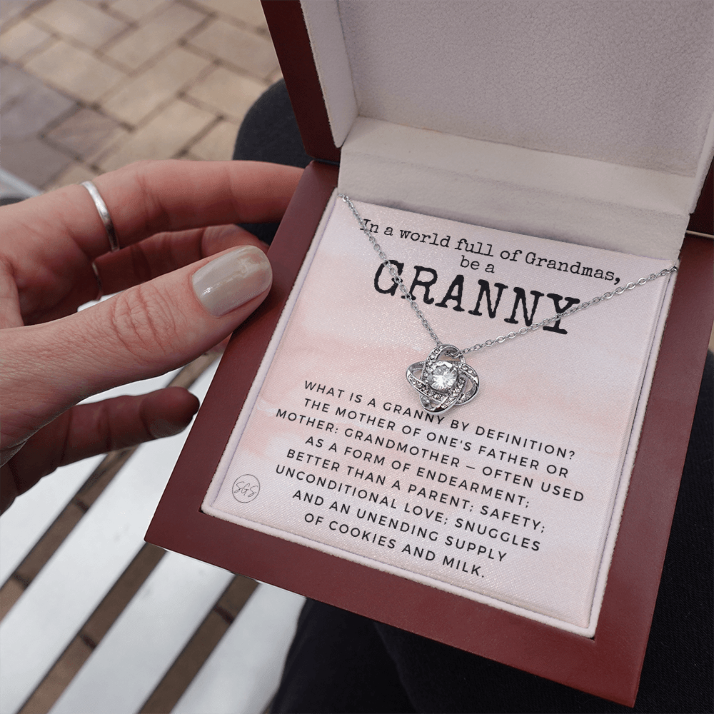 Gift for Granny | Grandmother Nickname, Grandma, Mother's Day Necklace, Birthday, Get Well, Missing You, Granny Definition, Christmas, From Family Grandkids  Granddaughter Grandson 1118cK
