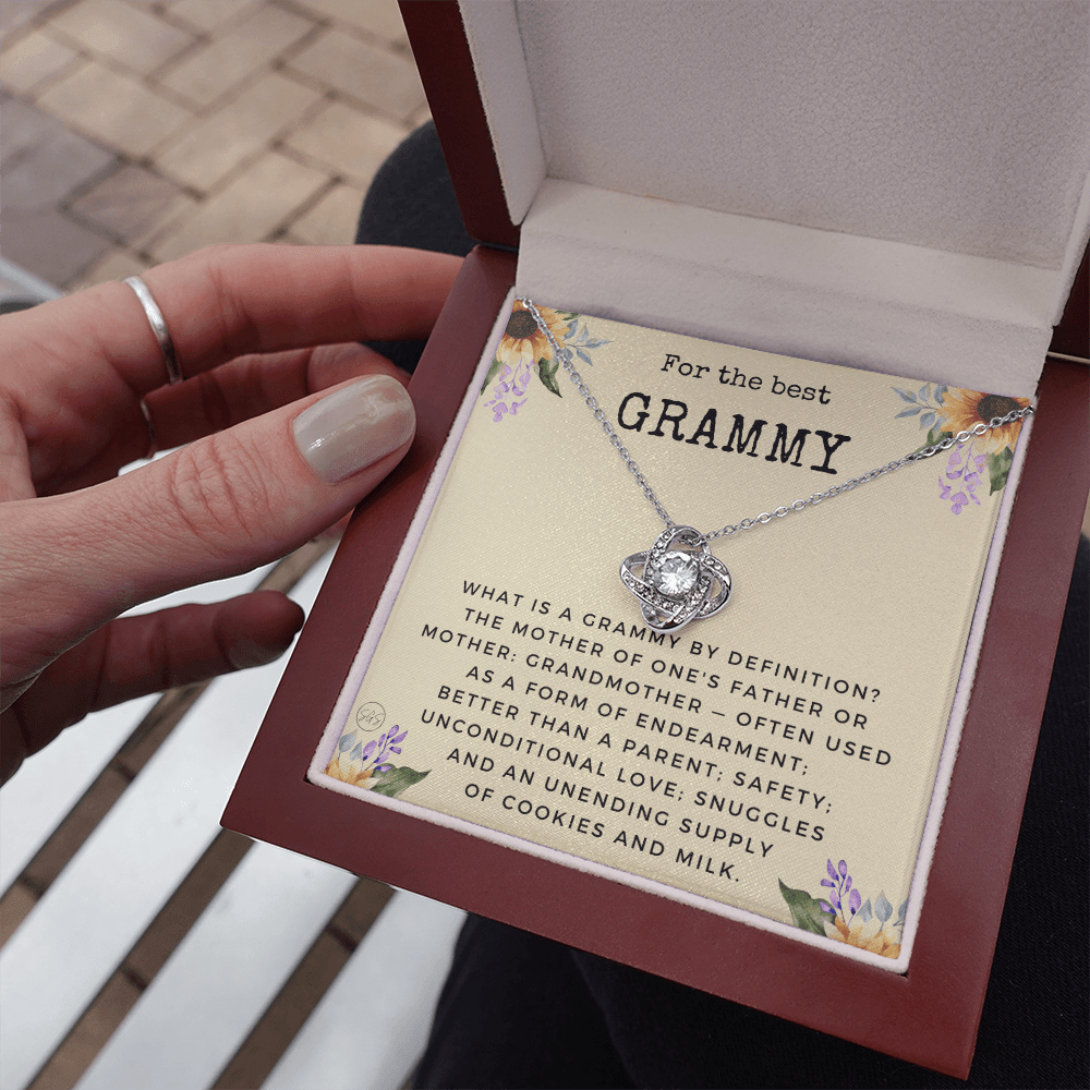 Gift for Grammy | Grandmother Nickname, Grandma, Mother's Day Necklace, Birthday, Get Well, Missing You, Grammy Definition, Christmas, From Family Grandkids  Granddaughter Grandson 1118cK