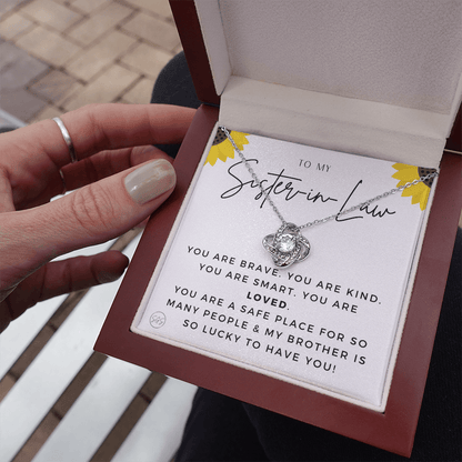 Sister-in-Law Gifts | Husband's Sister, Wife's Sister, Christmas Gift for Sister in Law, Birthday, Wedding, Future Sister Necklace 1103hKA