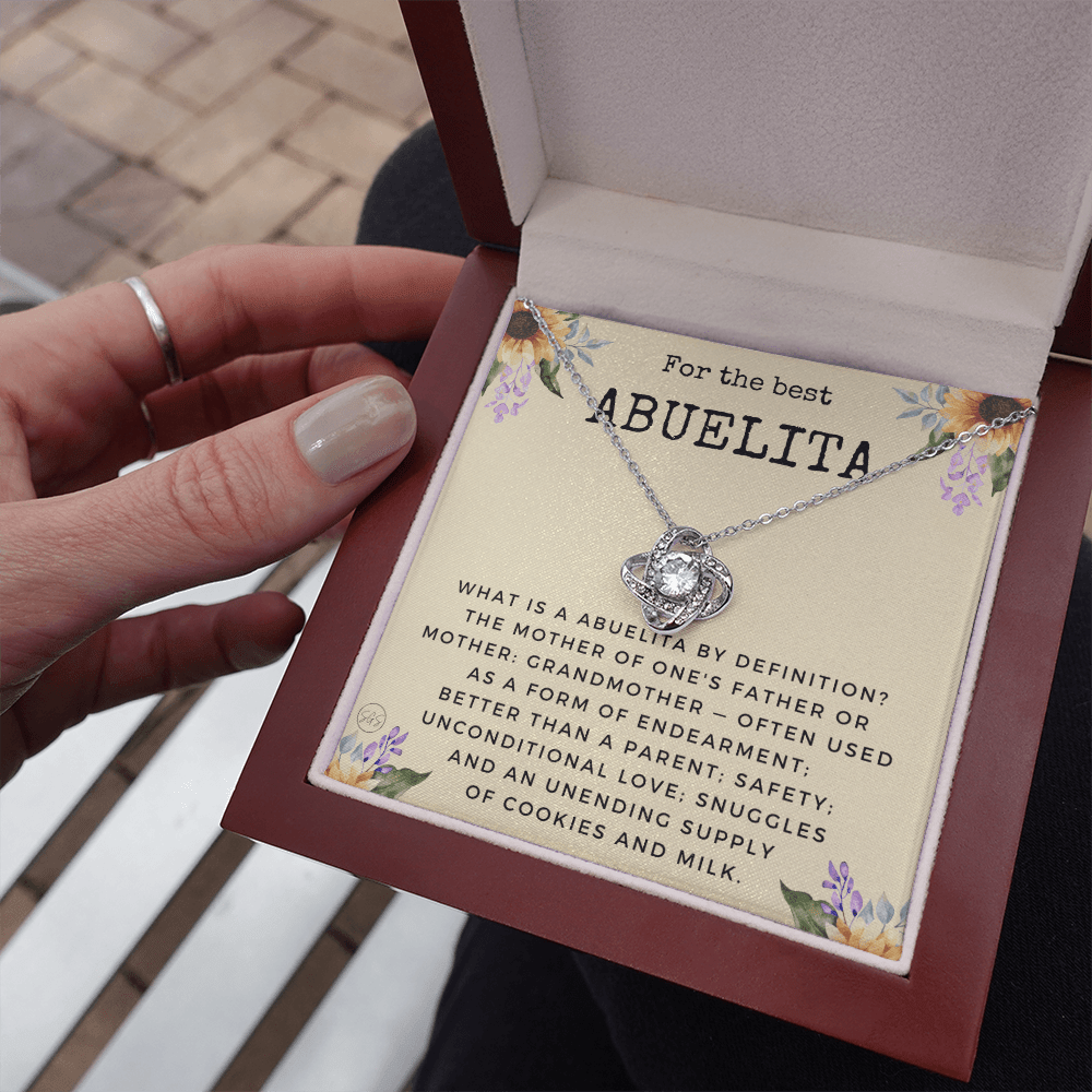 Gift for Abuelita | Grandmother Nickname, Grandma, Mother's Day Necklace, Birthday, Get Well, Missing You, Spanish, Christmas, From Family Grandkids  Granddaughter Grandson 1118dK