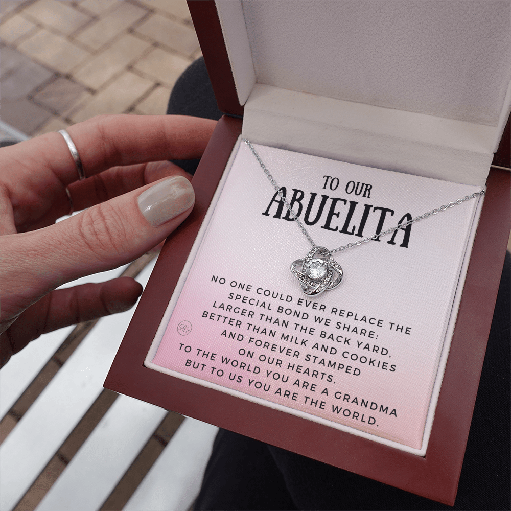 Gift for Abuelita | Grandmother Nickname, Grandma, Mother's Day Necklace, Birthday, Get Well, Missing You, Spanish, Christmas, From Family Grandkids  Granddaughter Grandson 1118bK