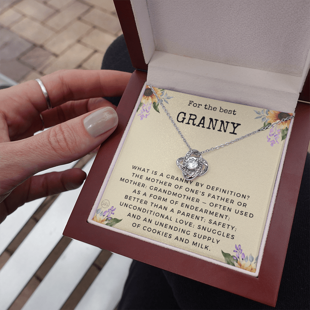 Gift for Granny | Grandmother Nickname, Grandma, Mother's Day Necklace, Birthday, Get Well, Missing You, Granny Definition, Christmas, From Family Grandkids  Granddaughter Grandson 1118dK