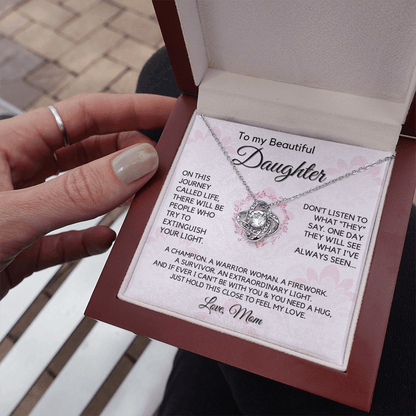 Gift for Daughter From Mom | My Beautiful Girl, Birthday, Graduation, Christmas Present, From Mother, Stepmom, Gift for Teen Girl, Adult Daughter, Adult Baptism, Confirmation, Mother's Day 1118-11K