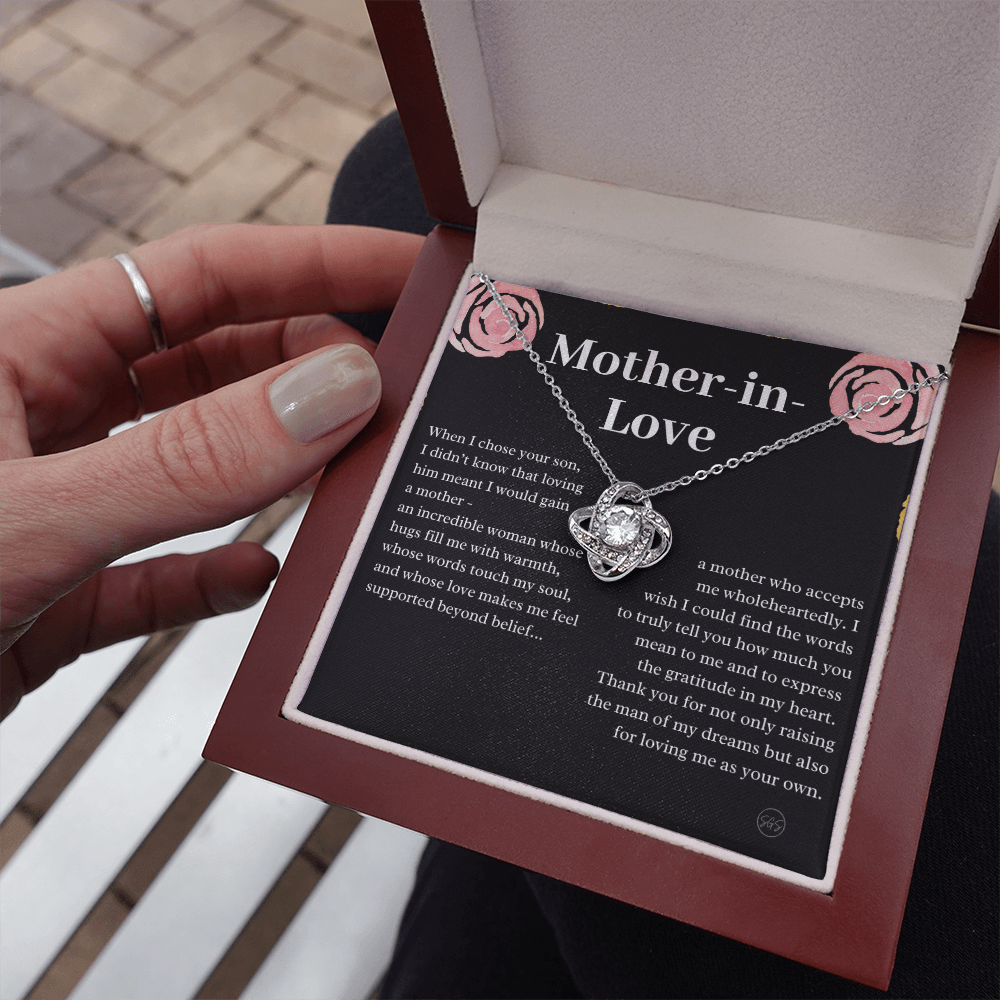 Personalized Knot Necklace for Your Mother-in-law | Mother's Day Gift, From Daughter-in-Law, Mother in Love MIL9k