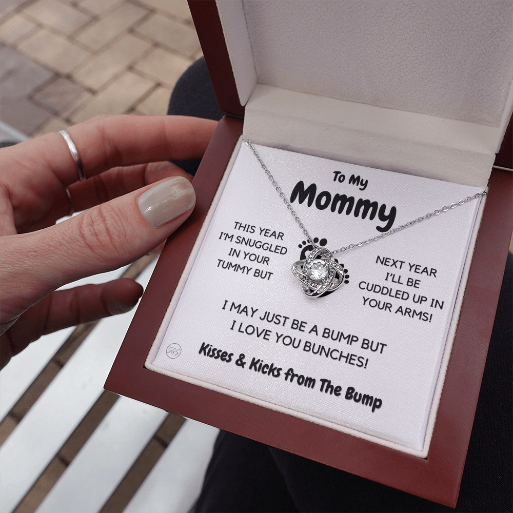 Baby to Mom Gift | Mother's Day Present from the Baby Bump, Mommy To Be Necklace, Gift for Expecting Mom From Baby Boy or Girl, New Mom 03K