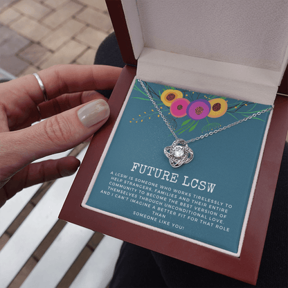 Future LCSW Gift | Graduation Necklace, Social, Case Worker, Counselor, MSW, Social Work, Appreciation, School, Bachelor's Degree