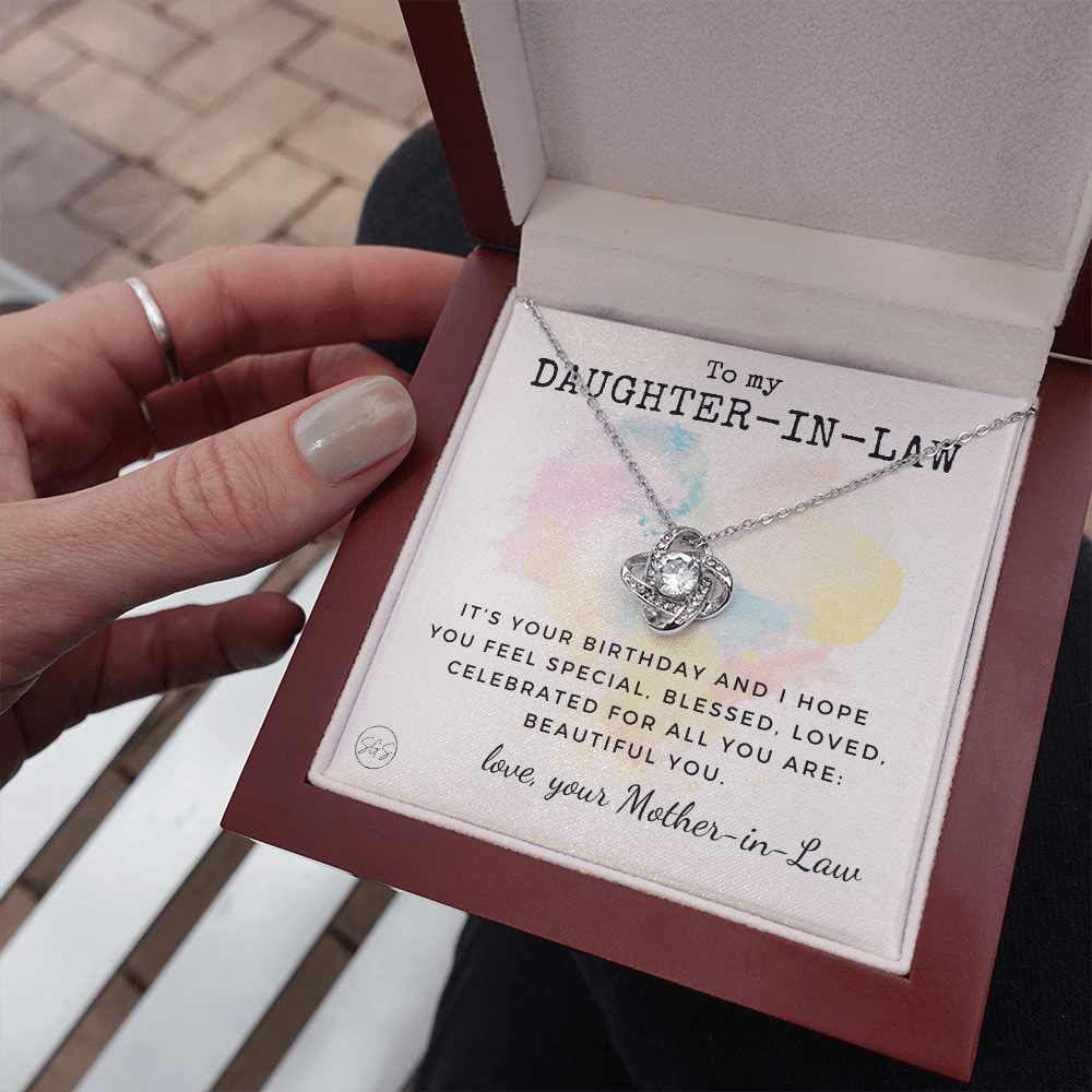 Daughter in Law Gift | Future DIL, Bonus Daughter, From Mother in Law, Father in Law, In Laws, For the Bride, Son's Wife, Fiance 1012DILhb2KA