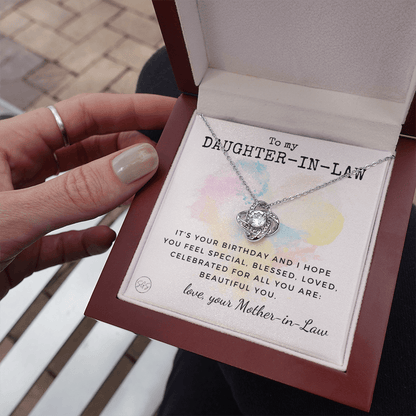 Daughter in Law Gift | Future DIL, Bonus Daughter, From Mother in Law, Father in Law, In Laws, For the Bride, Son's Wife, Fiance 1012DILhb2KA
