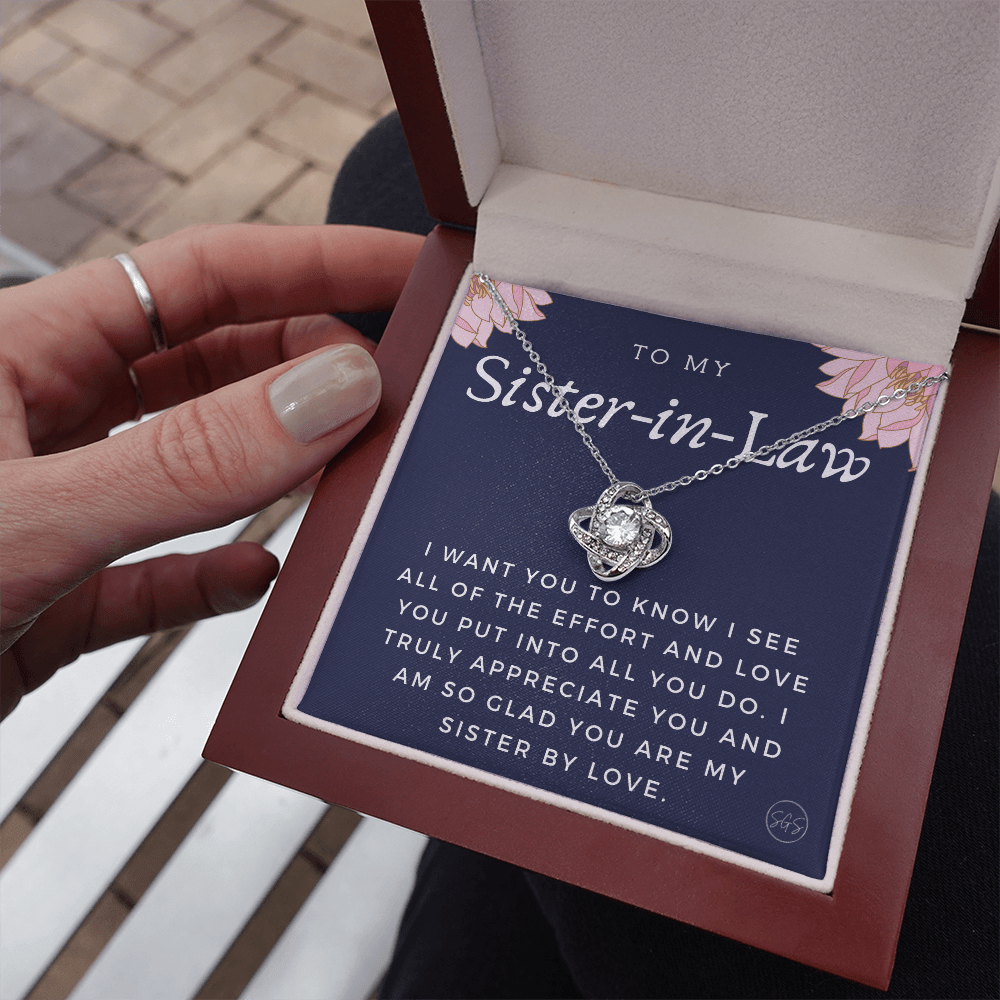Sister-in-Law Gifts | Husband's Sister, Wife's Sister, Christmas Gift for Sister in Law, Birthday, Wedding, Future Sister Necklace 1103gKA