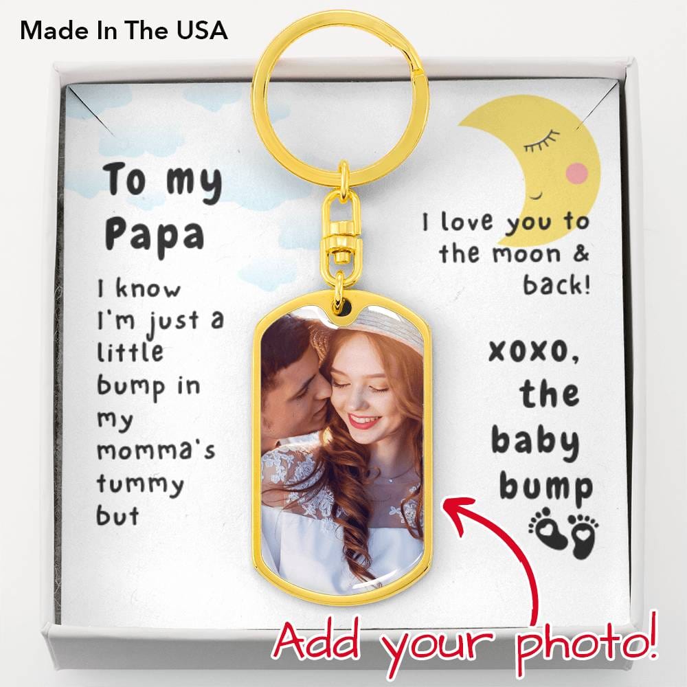 To My Papa - I love you to the moon and back white background - Father's Day Grandpa