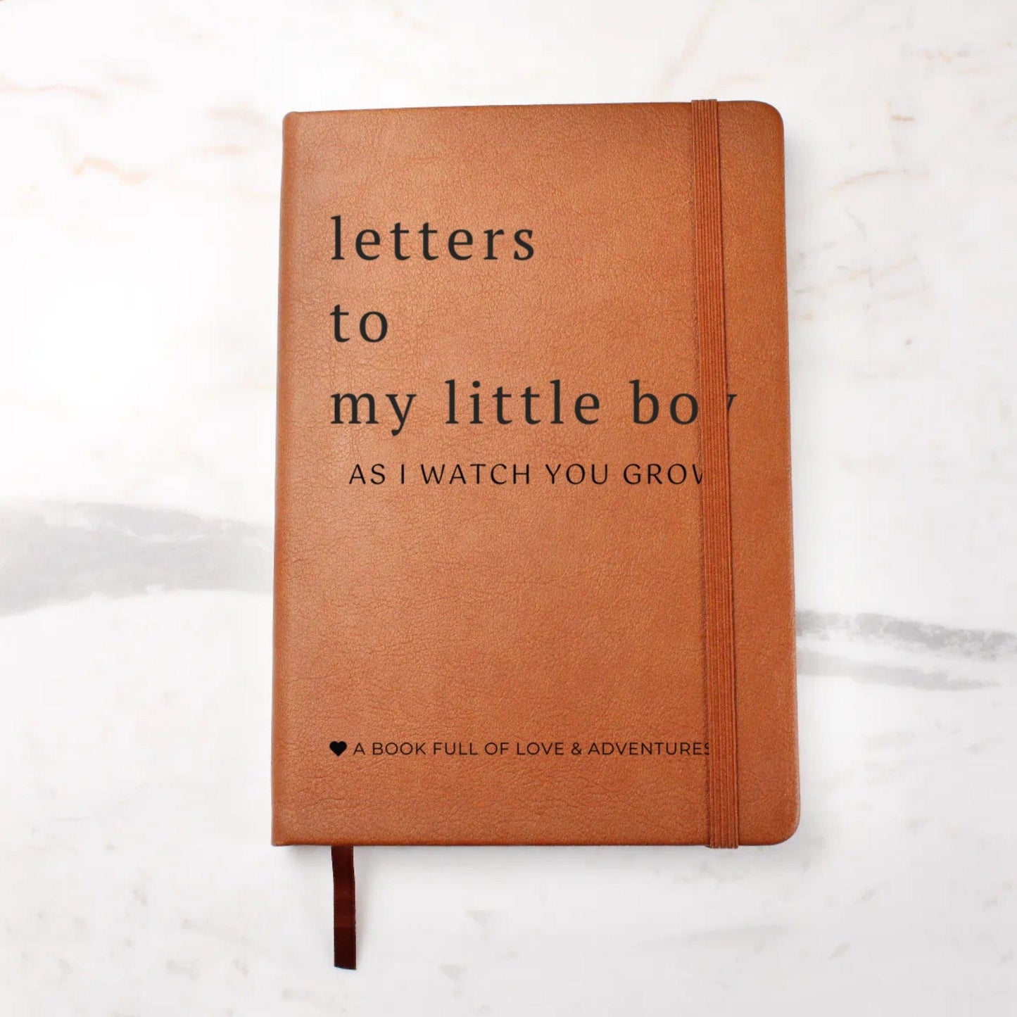 Letters To My Little Boy As I Watch You Grow - Personalized Journal, Baby or Memory Book